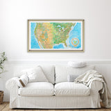 The Contiguous United States – Poster Print