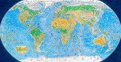 Wild World Map illustrated by Anton Thomas containing 1,642 endemic animal species. A completely hand drawn map that took 3 years.