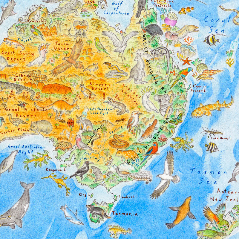 world map | Scarf
